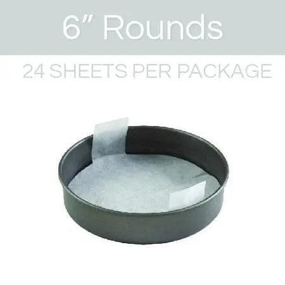 The Smart Baker Parchment Rounds: 6"