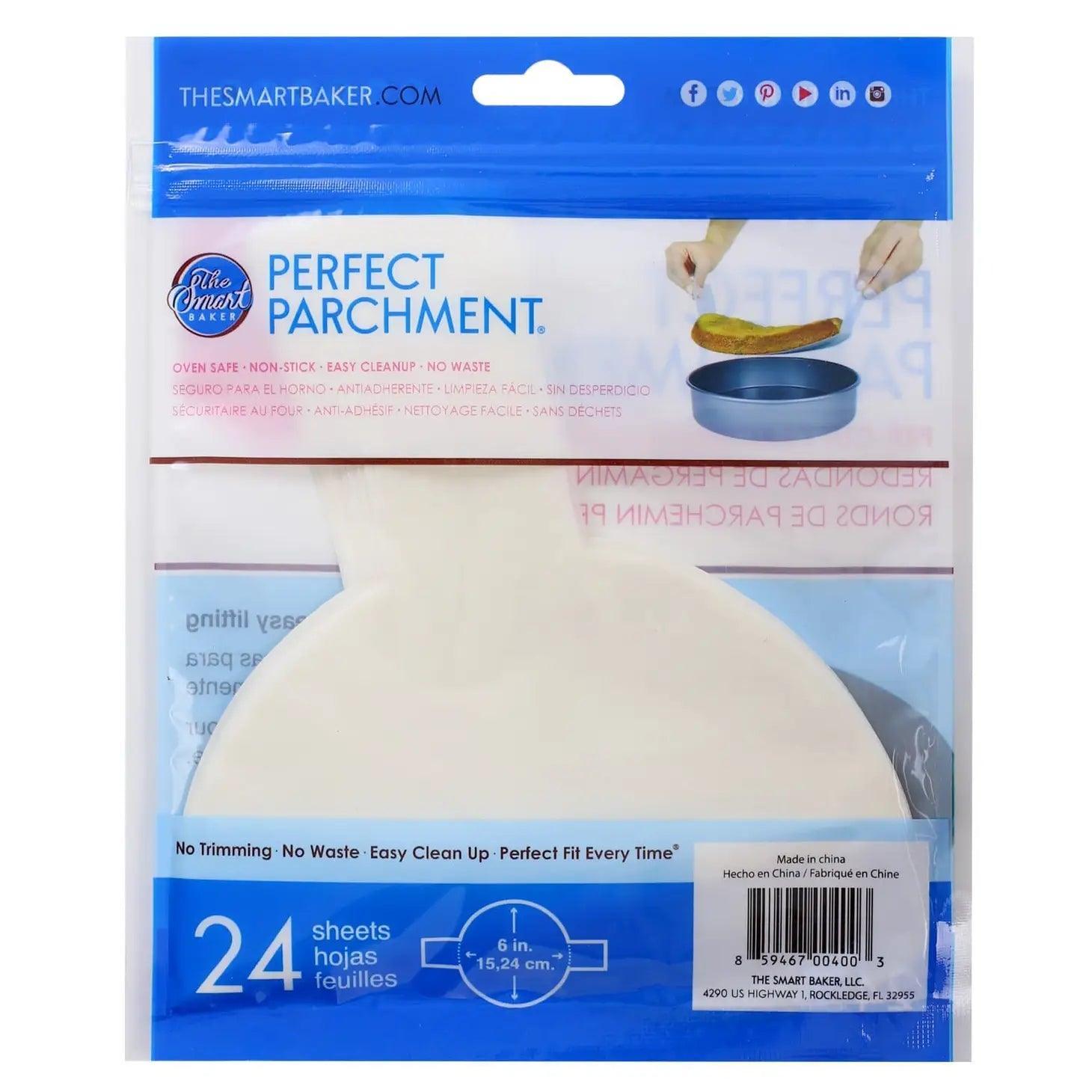 The Smart Baker Parchment Rounds: 6"