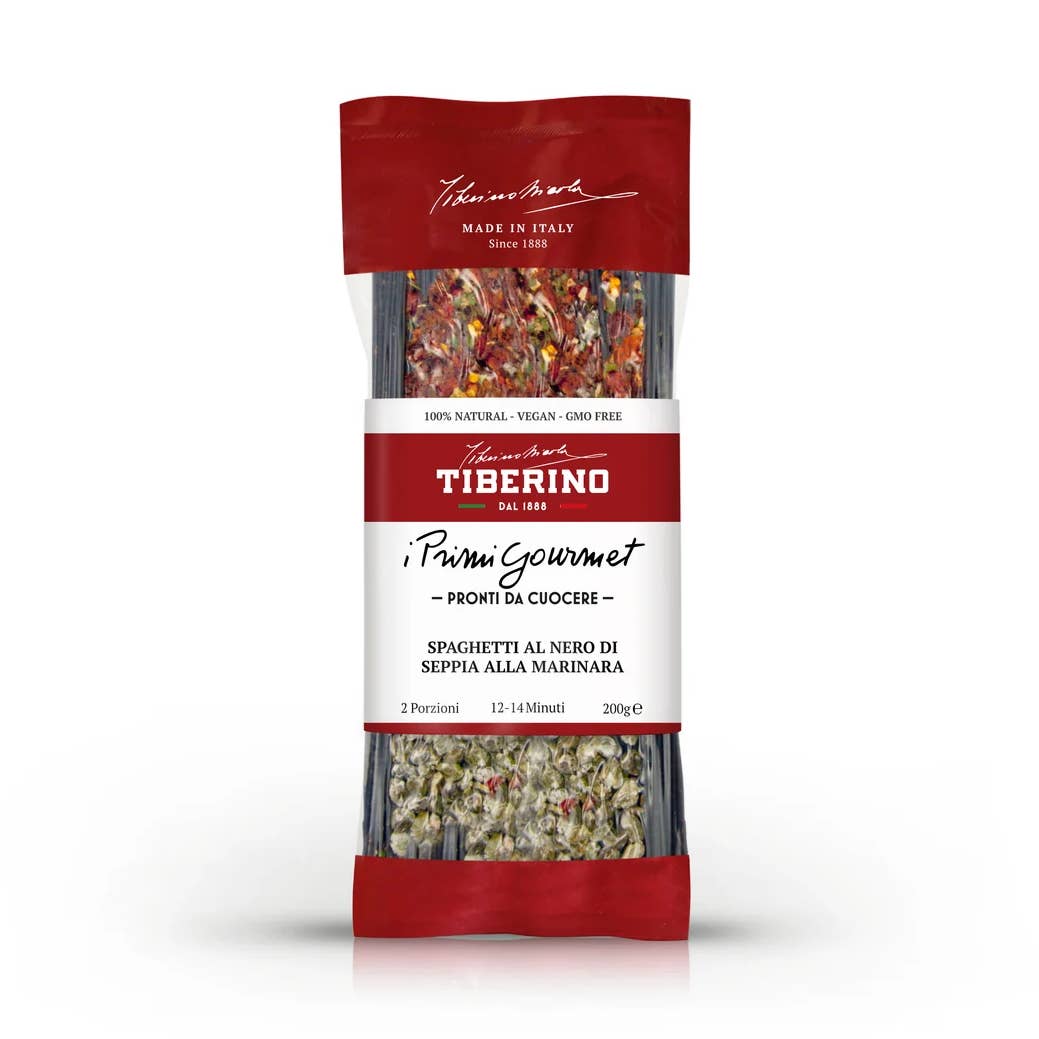 Tiberino Black Spaghetti with Caper & Paprika
