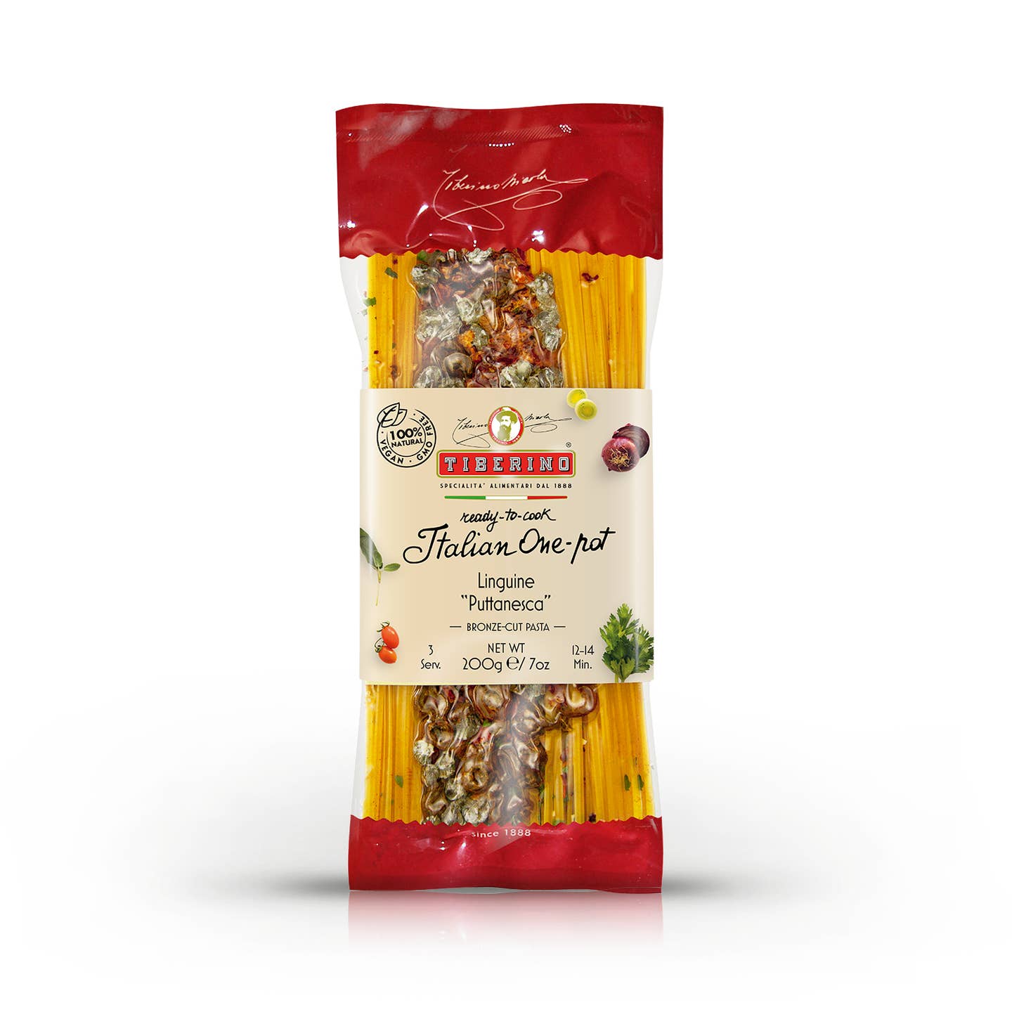 Tiberino Linguine Puttanesca with Olives and Capers