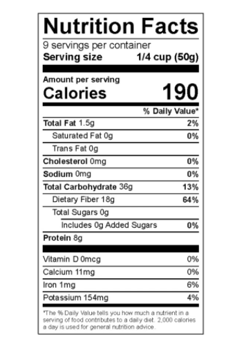 Timeless Foods Semi-Pearled Purple Prairie Barley, 16oz