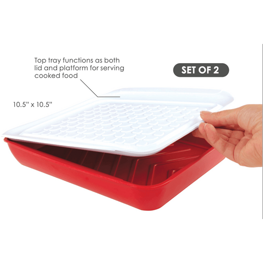 TOVOLO Prep & Serve Marinade Trays (Set of 2): Small