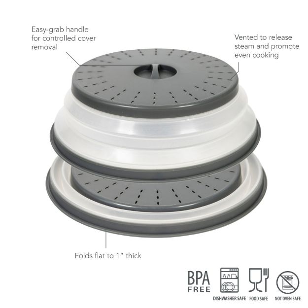 Tovolo Collapsible Microwave Food Cover: Large