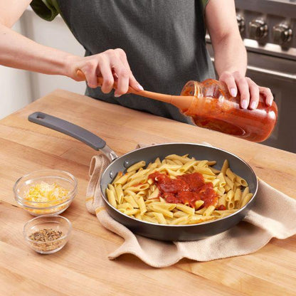 Tovolo Flex-Core All Silicone Jar Scraper: Apricot