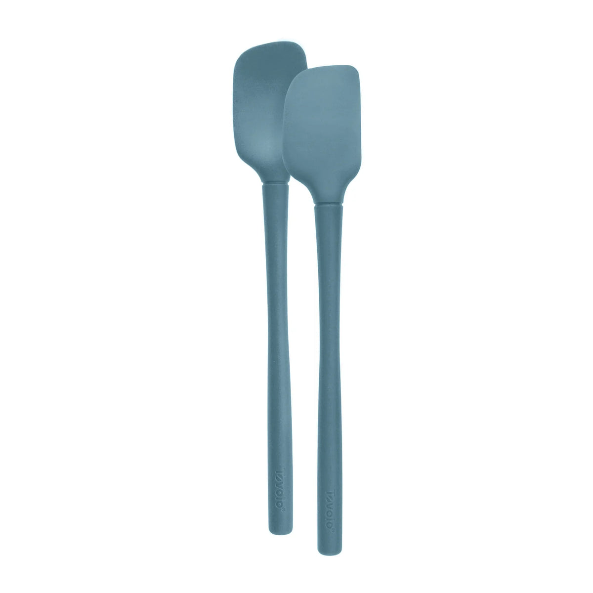Tovolo Flex-Core All Silicone Mini Spatula & Spoonula (Set of 2): Blue Slate