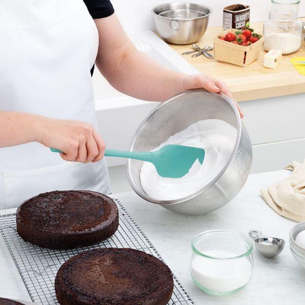 Tovolo Flex-Core All Silicone Spatula: Aqua