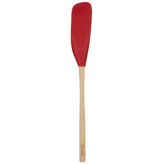 Tovolo Flex-Core Wood Handle Jar Scraper: Cayenne