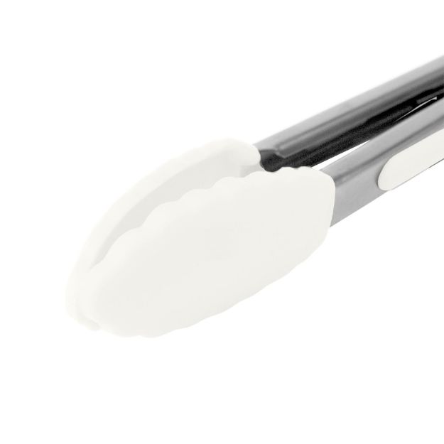 Tovolo Mini Silicone Tongs: White