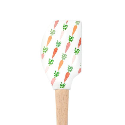 Tovolo Wood Handled Spatula: Carrot Patch
