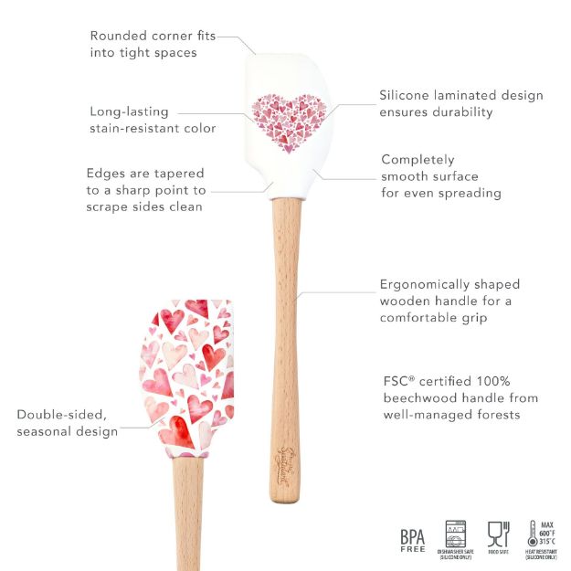Tovolo Wood Handled Spatula: Made With Love