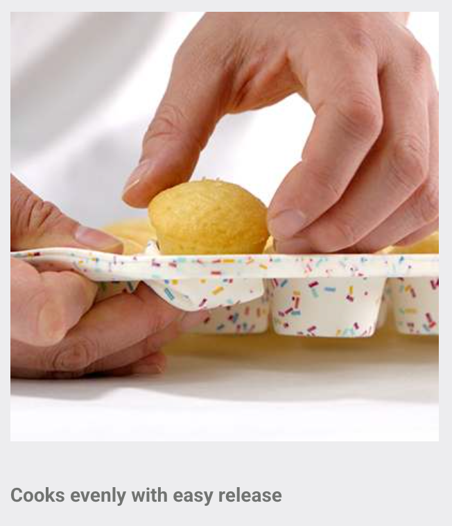 Trudeau Silicone Muffin Pan: Mini