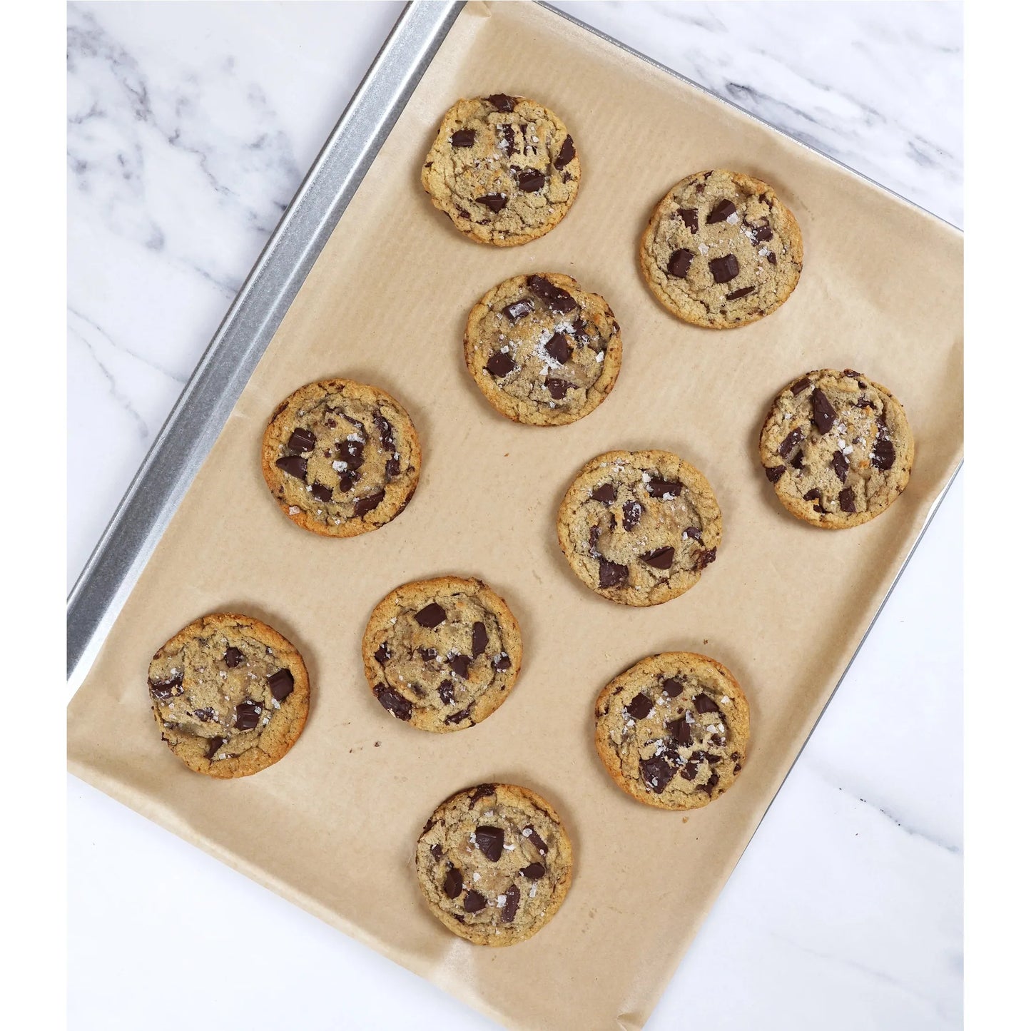 USA Pan Pre-Cut Parchment Paper (Set of 100): Half-Sheet