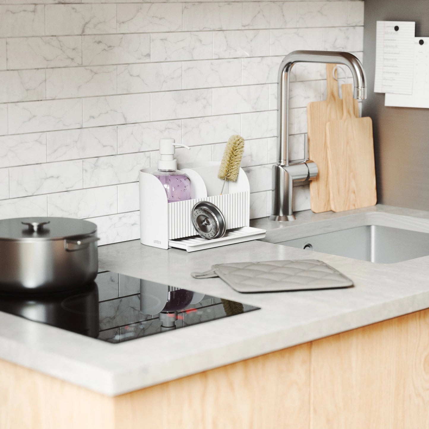 Umbra Sling Sink Caddy and Soap Pump