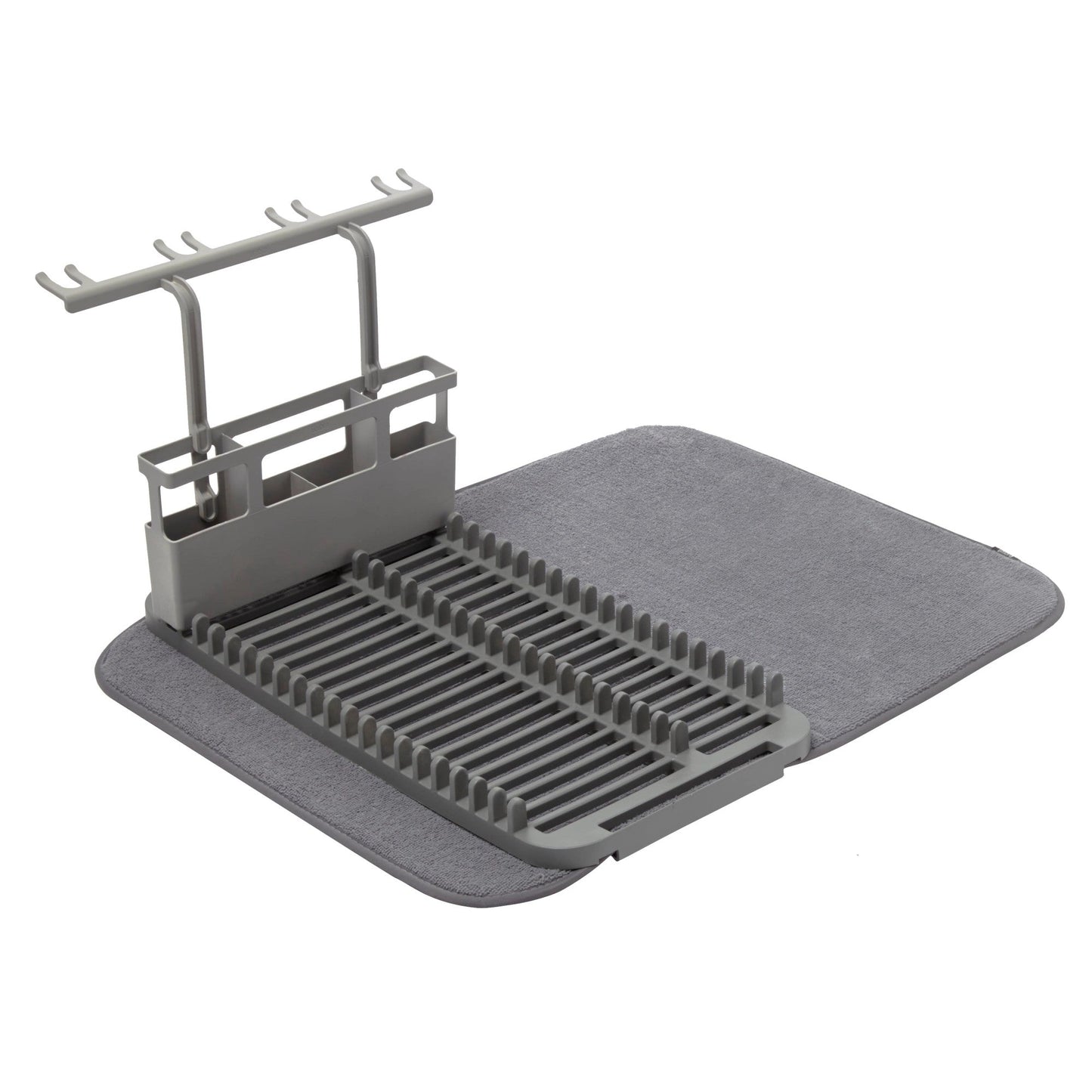 Umbra Udry Dish Rack & Utensil Caddy with Drying Mat