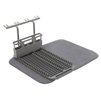 Umbra Udry Dish Rack & Utensil Caddy with Drying Mat