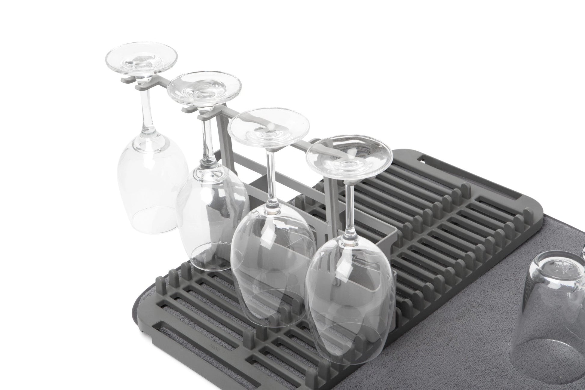 Umbra Udry Dish Rack & Utensil Caddy with Drying Mat