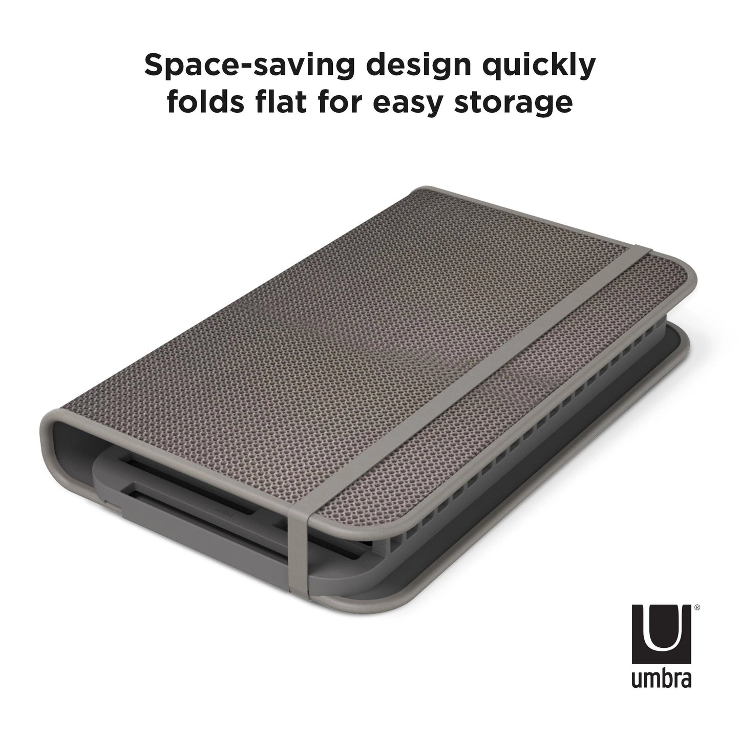 Umbra Udry Dish Rack & Utensil Caddy with Drying Mat