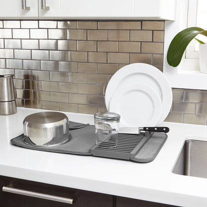 Umbra Udry Mini Dish Rack with Drying Mat