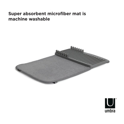 Umbra Udry Mini Dish Rack with Drying Mat