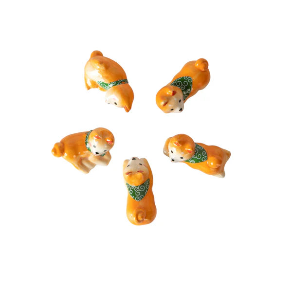 Urban Tokyo Chopsticks and Rests Gift Set: Shiba Inu