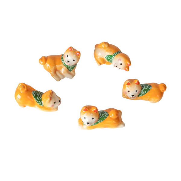 Urban Tokyo Chopsticks and Rests Gift Set: Shiba Inu