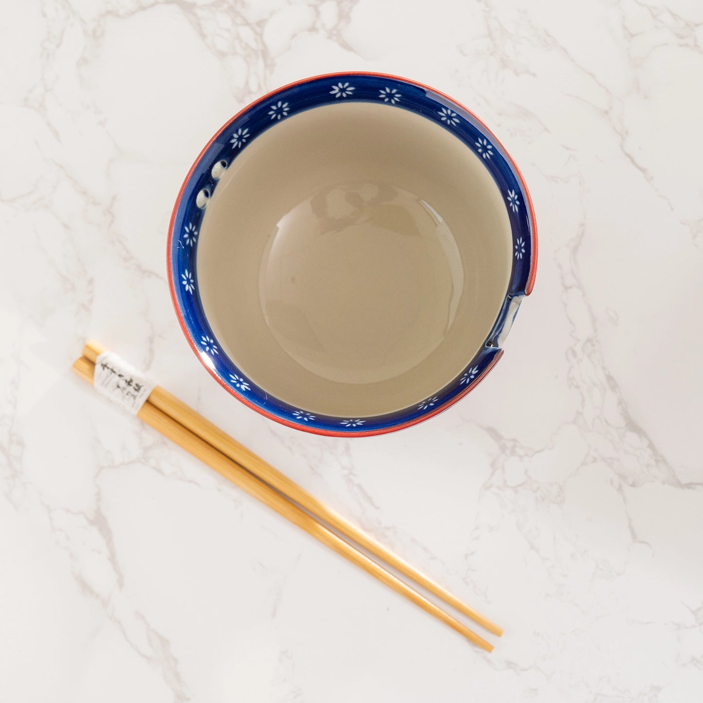 Urban Tokyo Noodle Bowl with Chopsticks: 18 oz, Ume Plum