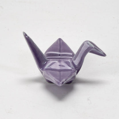 Urban Tokyo Porcelain Chopstick Rests: Origami Crane, Purple