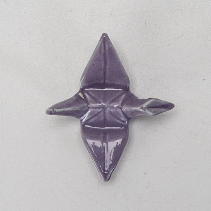 Urban Tokyo Porcelain Chopstick Rests: Origami Crane, Purple