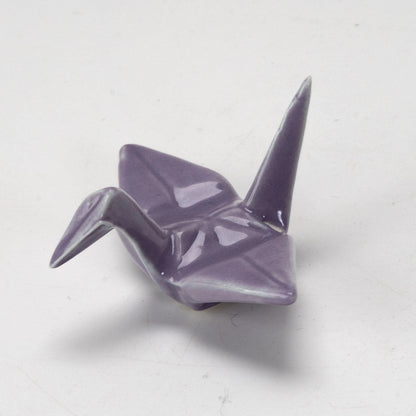 Urban Tokyo Porcelain Chopstick Rests: Origami Crane, Purple
