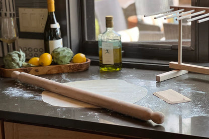 Verve Culture Italian Mattarello Pasta Rolling Pin and Dough Scraper Set