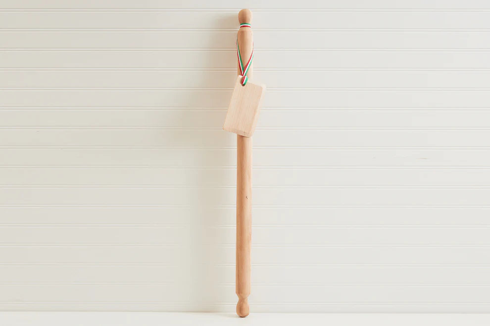 Verve Culture Mattarello Pasta Rolling Pin and Dough Scraper - Thumbnail 5