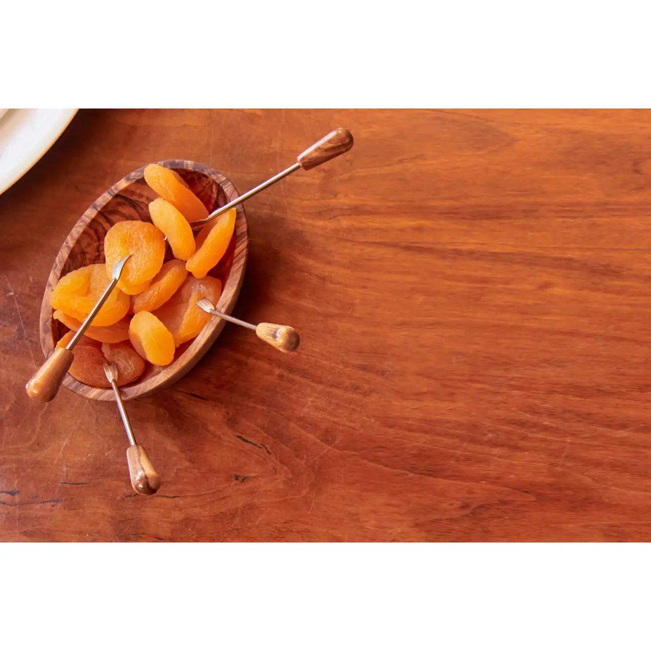 Verve Culture Olivewood Appetizer Forks - Thumbnail 2