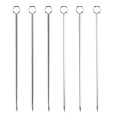 Viski Cocktail Picks (Set of 6): Stainless Steel