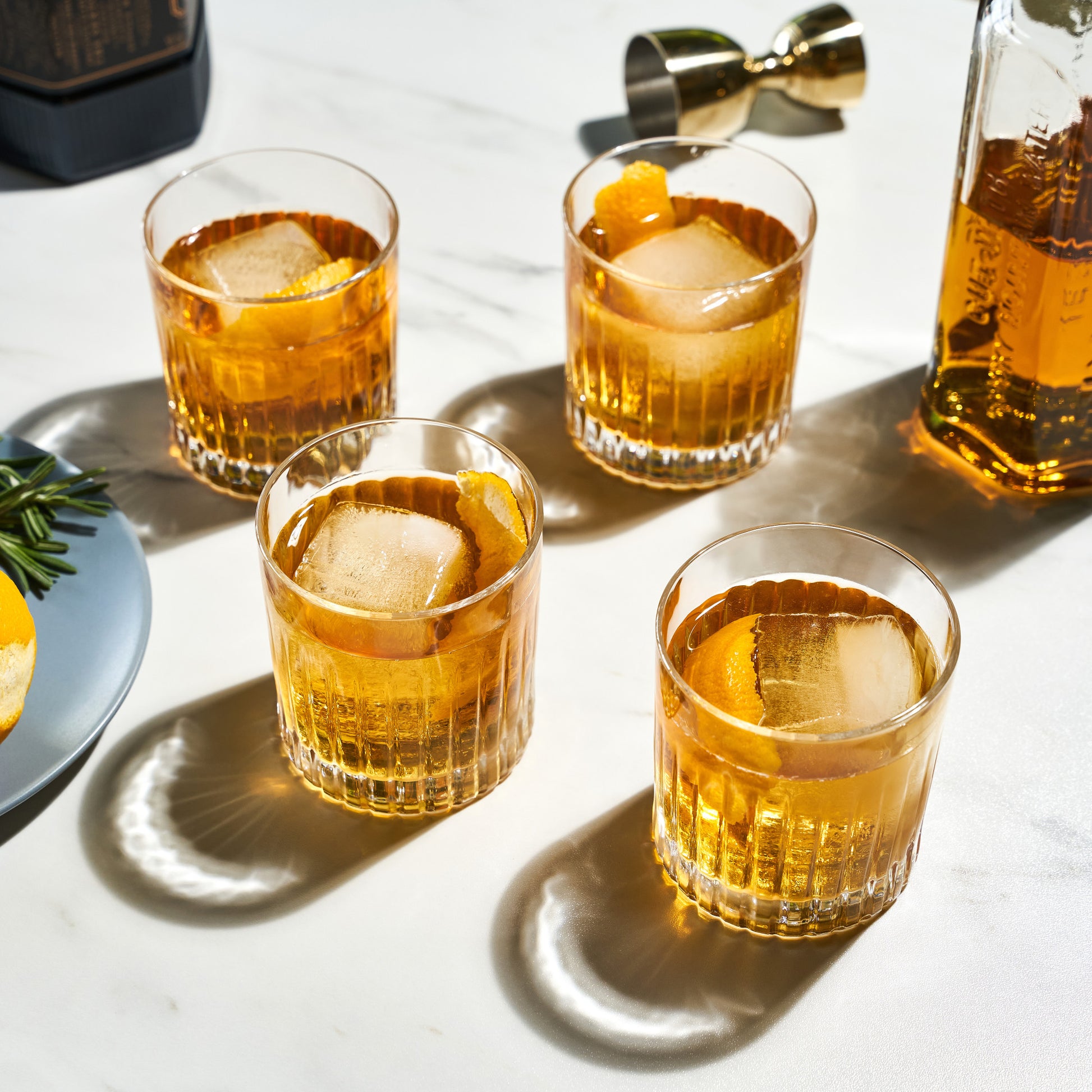Viski Reserve Milo Glasses (Set of 4): Lowball / Rocks / DOF