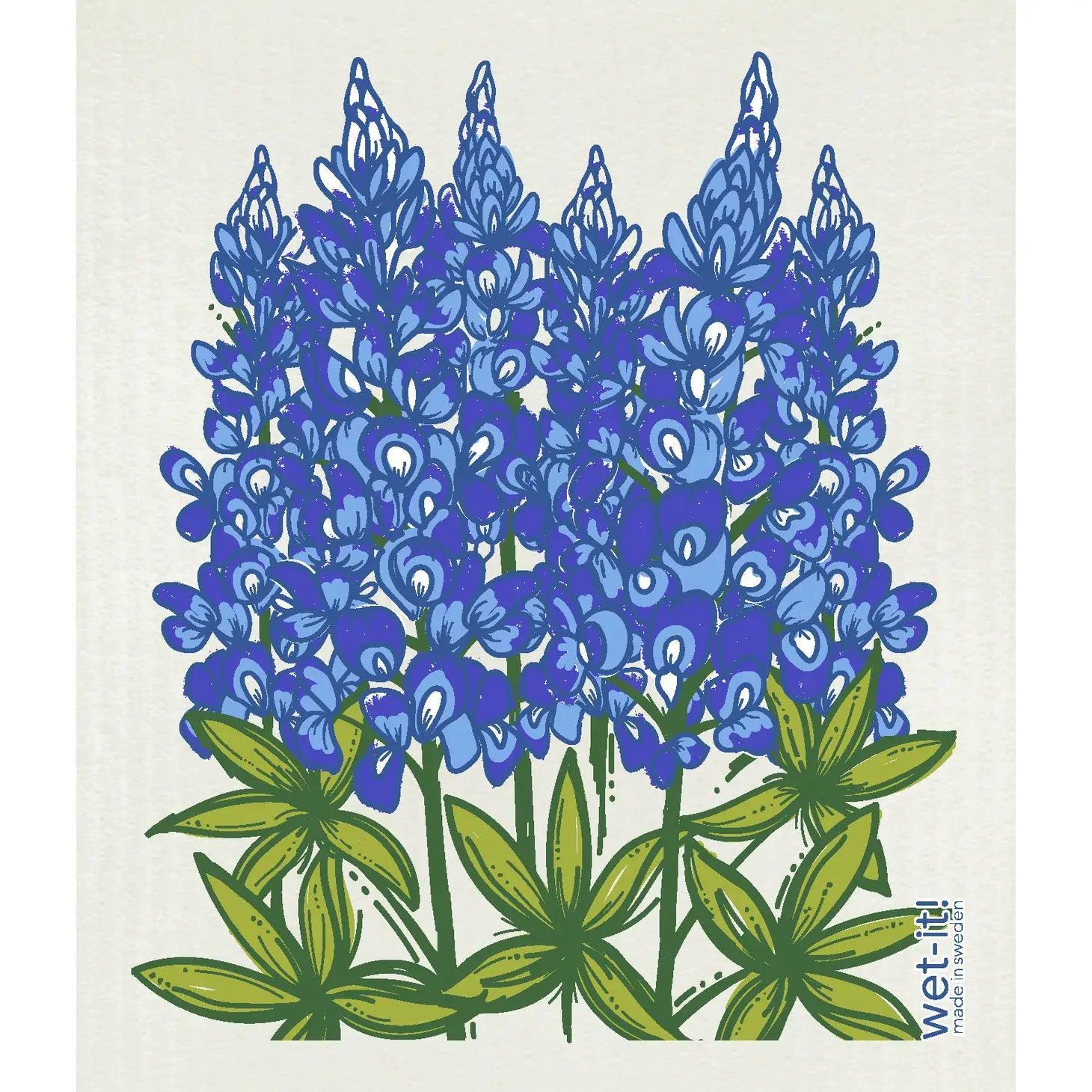Wet-It! Swedish Dishcloth: Blue Bonnet / Lupine