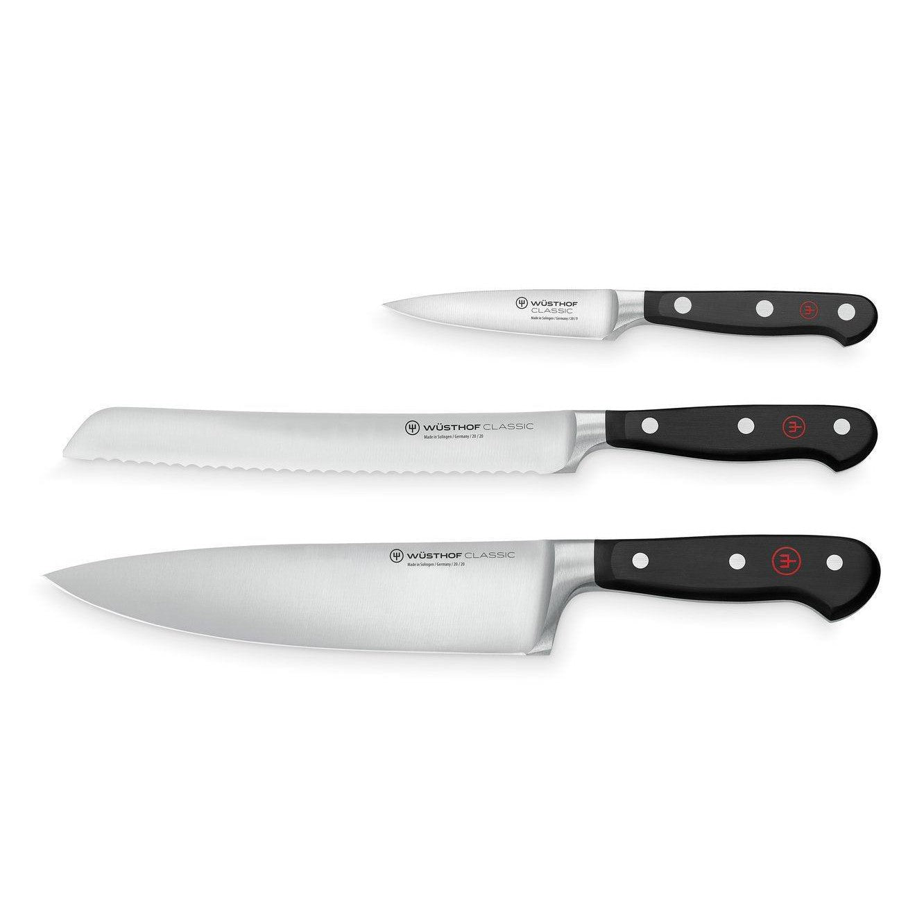 Wusthof Classic Set: 3 Piece Starter Set
