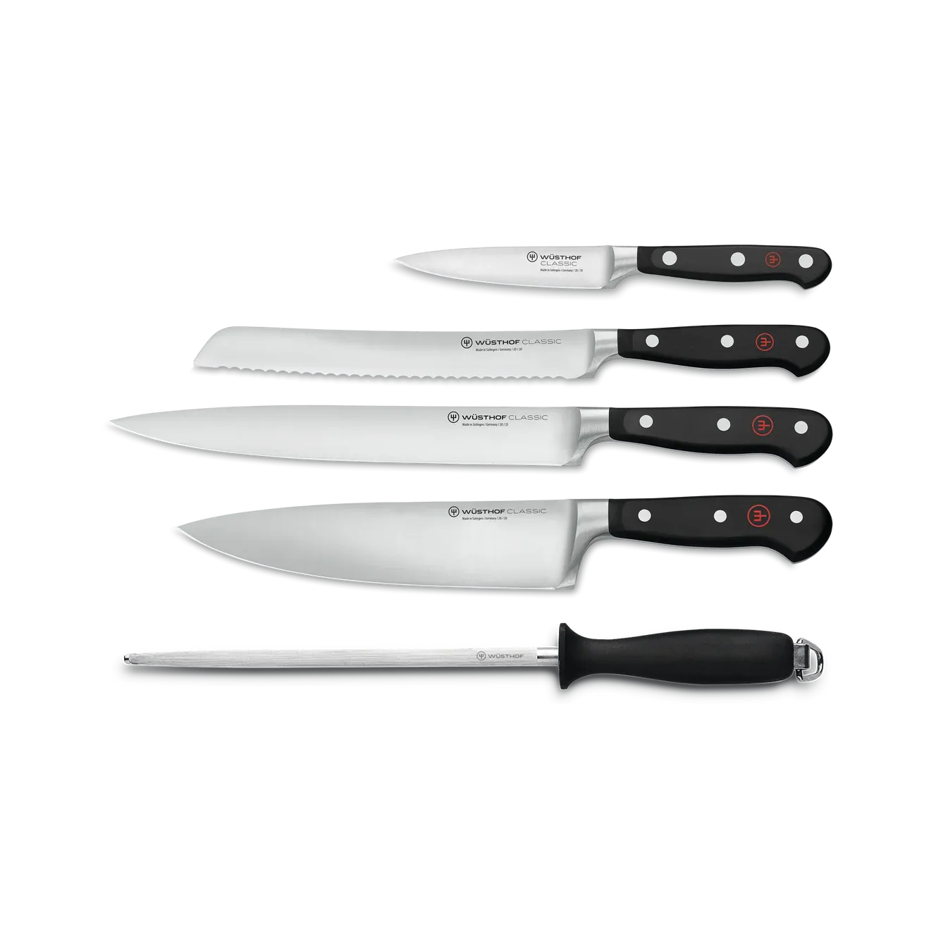 Wusthof Classic Set: 5 Piece Chef's Knife Set