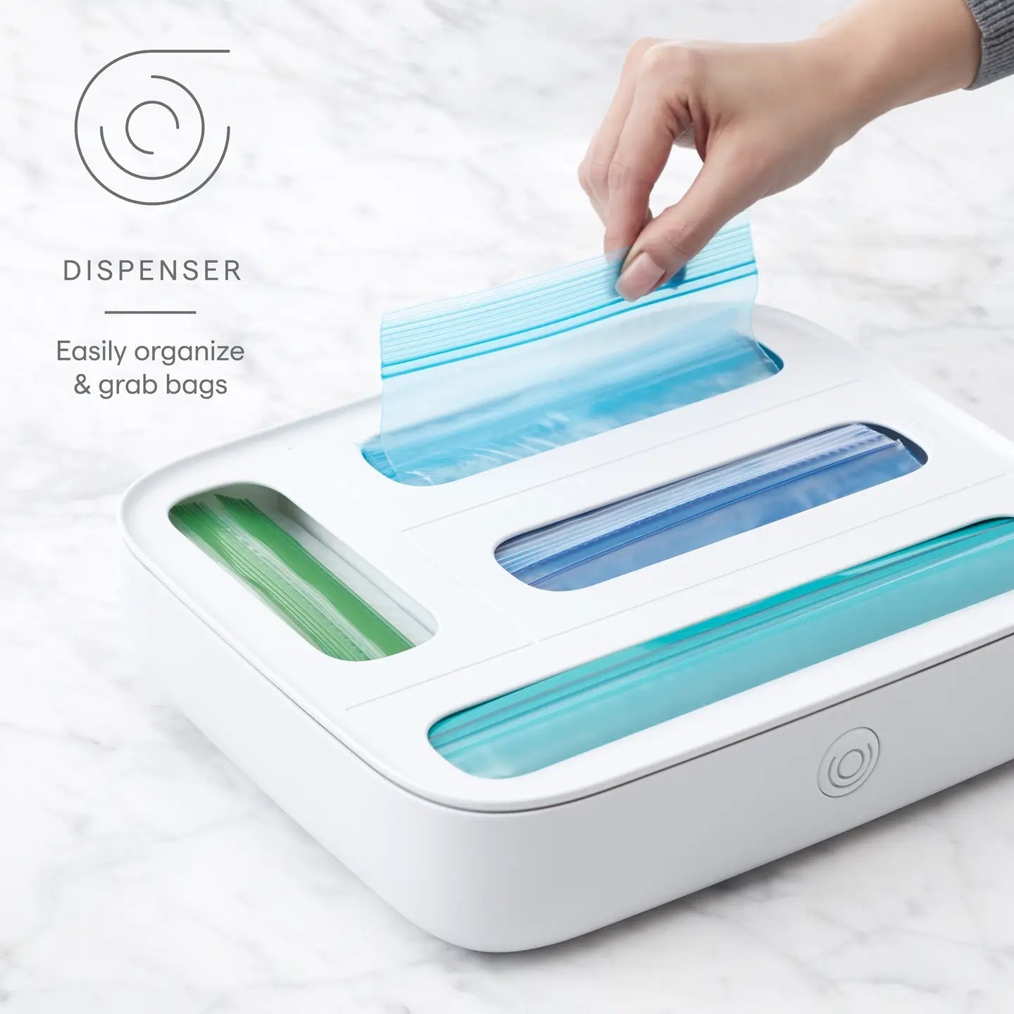 YouCopia Storabag™ Drawer Food Bag Dispenser, 4-Slot