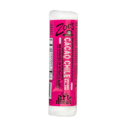 Zoe's Meats Uncured Salami de Cacao, 4oz