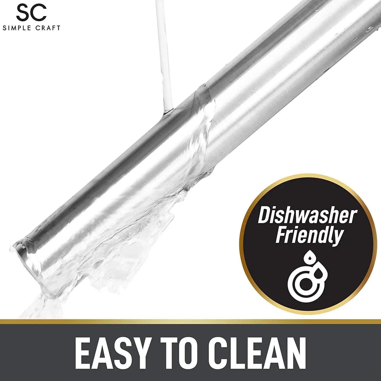 Zulay Kitchen Stainless Steel Rolling Pin: 16"