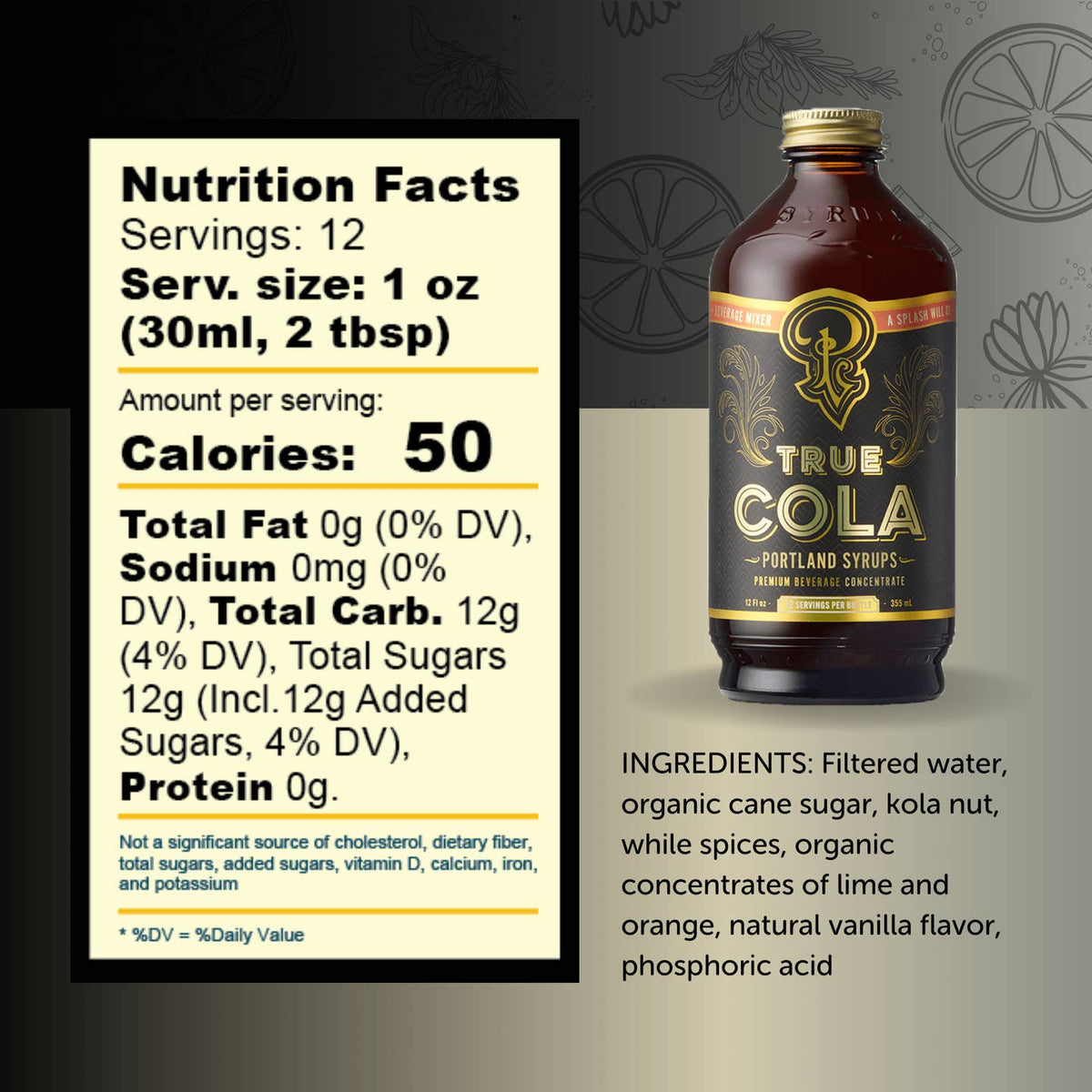 Portland Syrups True Cola Syrup