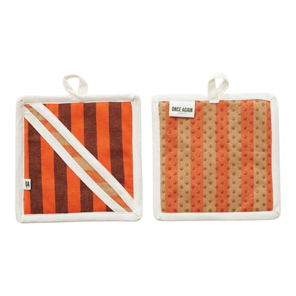 Once Again Home re:heat Potholders (Set of 2): Rust