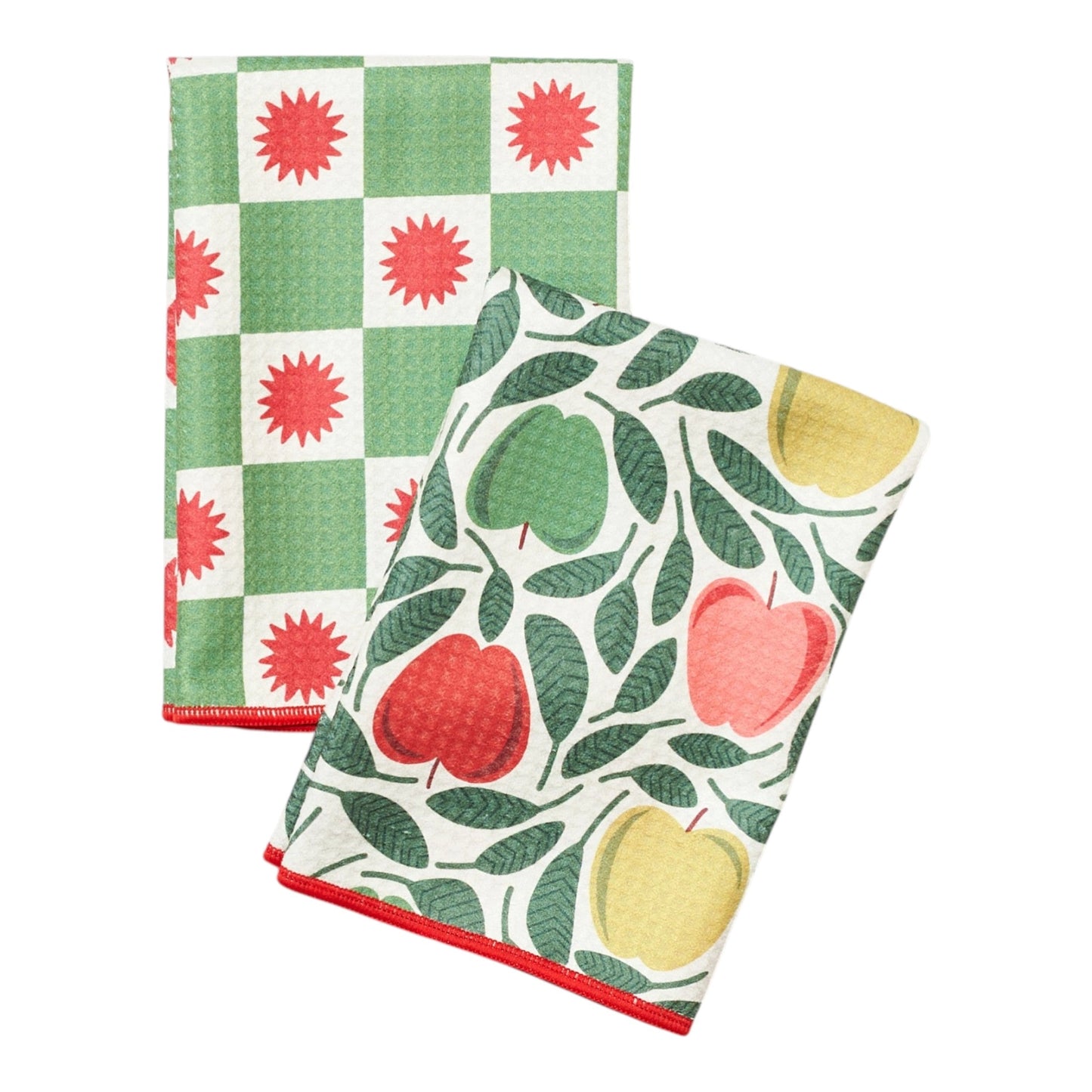 Once Again Home Double Duty Towels (Set of 2): RJW Happy Apple