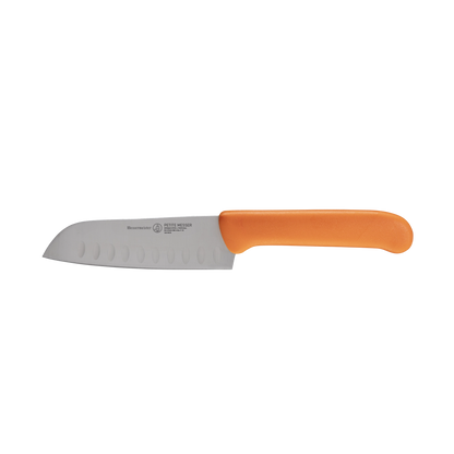 Messermeister Petite Messer 5" Kullens Santoku Knife: Orange