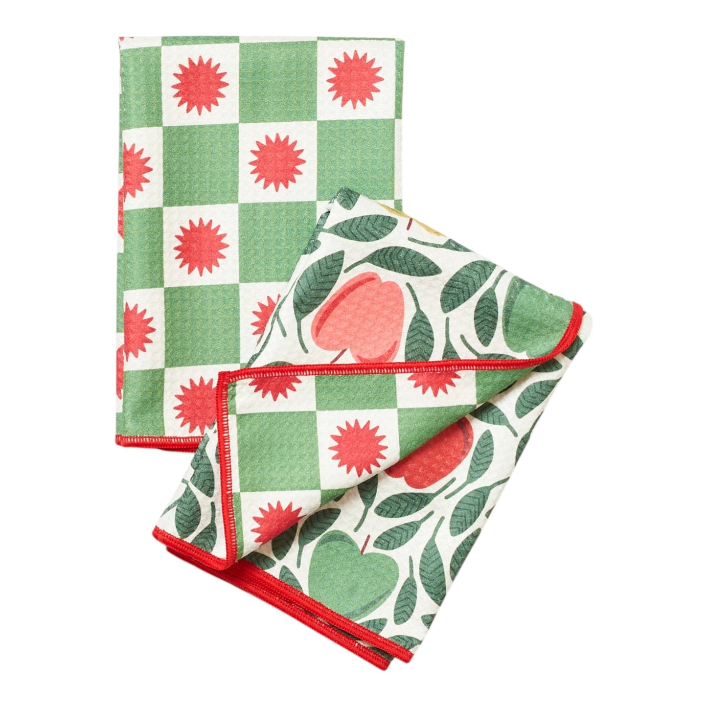 Once Again Home Double Duty Towels (Set of 2): RJW Happy Apple