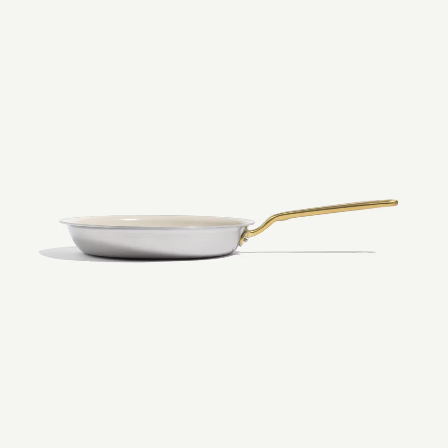 MADE IN® CeramiClad™ 2.0 Non-stick Fry Pan: 10", Antique Brass Handle