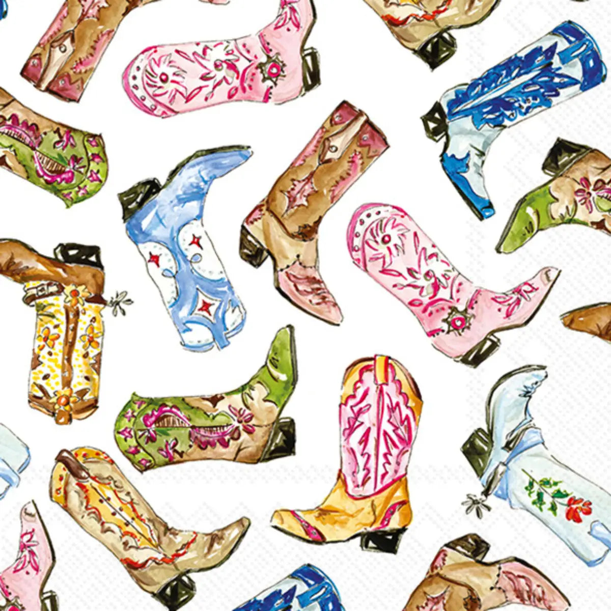 Boston International Lunch Napkins: Boot Scootin'