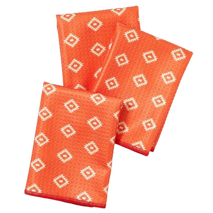 Once Again Home Mighty Mini Towel (Set of 3): Chili Peppers, Antique White