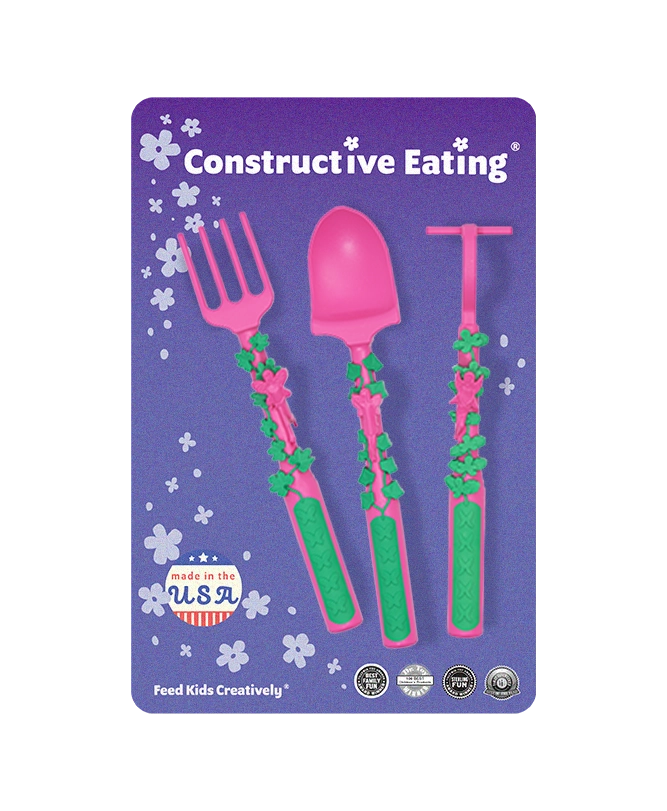 Constructive Eating Utensil Set: Garden Fairy