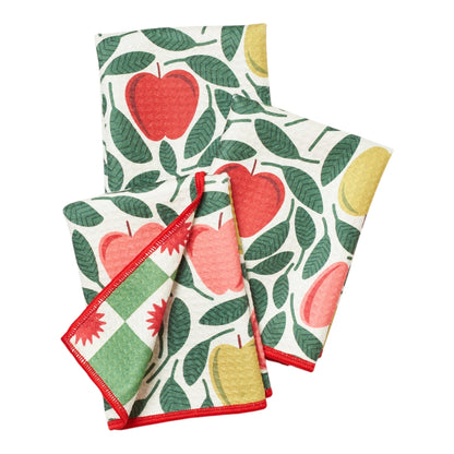Once Again Home Mighty Mini Towels (Set of 3): RJW Happy Apple